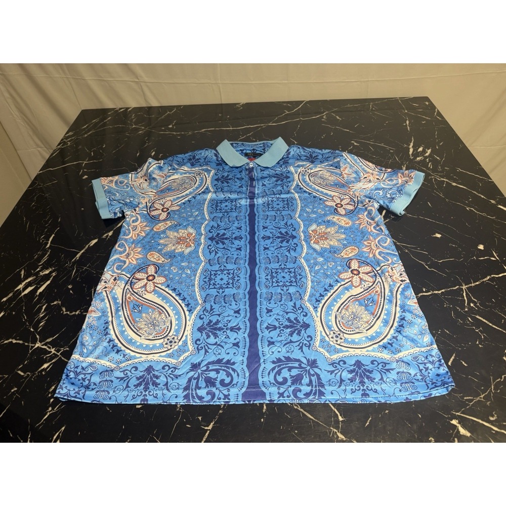 BAROCCO Urban Fashion Tropical Design Polo, size 3XL